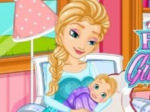 Frozen Elsa Gives Birth Caring Simulation Online Game
