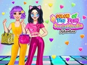 #Coloroftheyear Social Media Adventure Dress Up Game Online