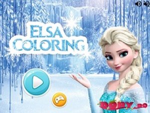 Elsa Frozen Coloring Online Game