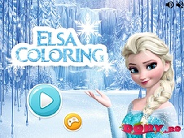 Elsa Frozen Coloring Online Game