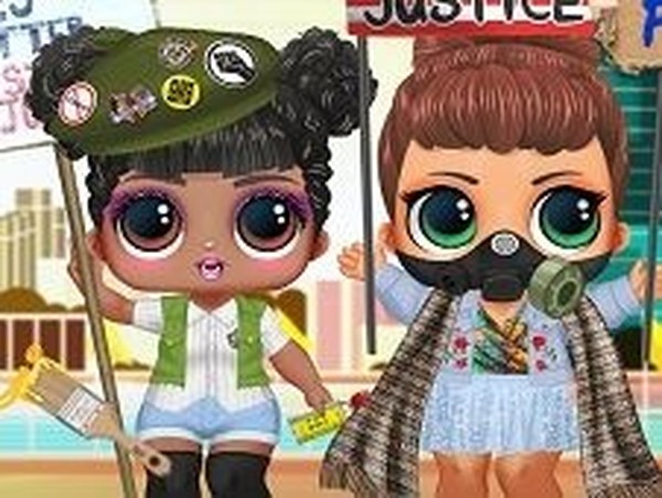 LOL Surprise Protest Dress Up Online Game