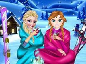 Frozen Sisters Winter Holiday Dress Up Game