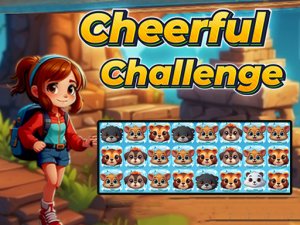 Cheerful Challenge: Animal Tile Match Puzzle